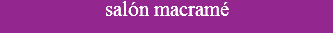 salón macramé